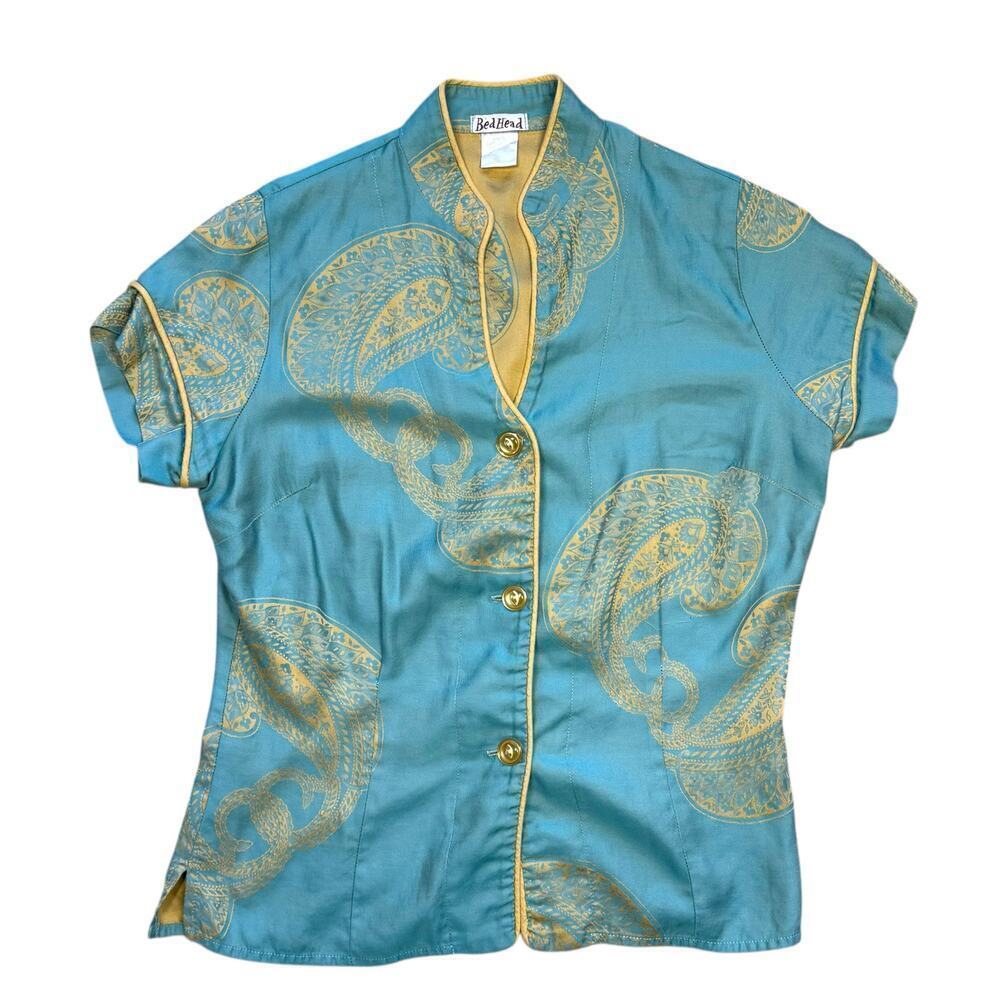 BedHead y2k Vintage Kimono Inspired Robe + Two Piece Pajama Set Small / Medium - Picture 8 of 15